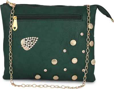 

Saifis Casual Green Clutch