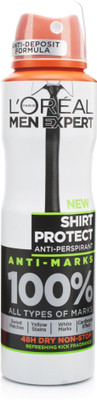 

L'Oreal Men Expert New Shirt Protect Anti Marks Deodorant Spray - For Men(250 ml)