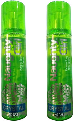 

Naughty Girl Crystal Deodorant Pack of 2 Perfume Body Spray - For Women(135 ml, Pack of 2)
