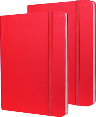 

Abstract Collection B5 Notebook(B5 Leatherette Paper Cover Notebook, Red, Pack of 2)