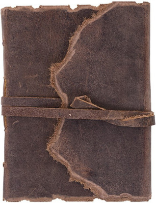 Craft Play Regular Diary(Handmade Leather Handsewn Diary, Brown)