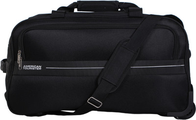American Tourister Marco Duffle on Wheel 64 cm (Black) Travel Duffel Bag(Black)