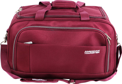 

American Tourister Samos 55 cm Duffle On Wheels (Magenta) Travel Duffel Bag(Red)