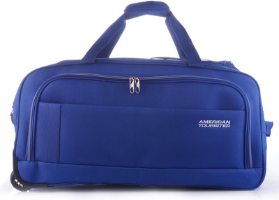 

American Tourister Samos 55 cm Duffel on Wheels (Blue) Travel Duffel Bag(Blue)