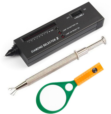 

Tool Cut Goldsmith Diamond Tester, Gemstone Jewelry Testing Precious Stone Pen Diamond Detector Selector Probe and Tester Electronic Hobby Kit