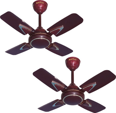 

ACTIVA GALAXY-1 4 Blade Ceiling Fan(deco brown, Pack of 2)