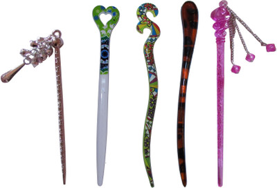 

MEHMANNN Combo of Multi Color Juda Sticks Bun Stick(Multicolor)