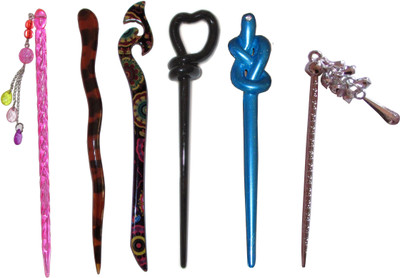 

ju90 Combo of Multi Color Juda Sticks Bun Stick(Multicolor)