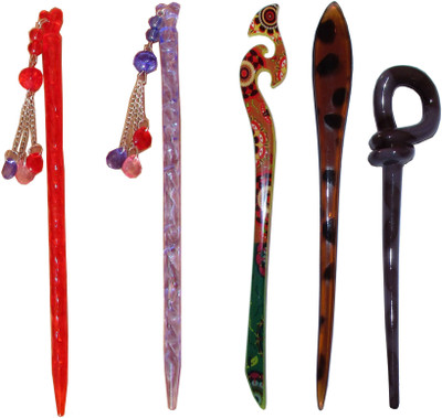 

CLUE Combo of Multi Color Juda Sticks Bun Stick(Multicolor)