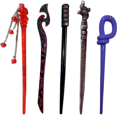 

Sharp Combo of Multi Color Juda Sticks Bun Stick(Multicolor)