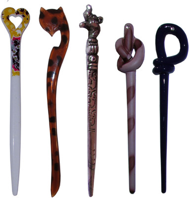 

GARIMA Combo of Multi Color Juda Sticks Bun Stick(Multicolor)