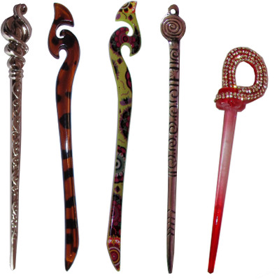 

GRIOP Combo of Multi Color Juda Sticks Bun Stick(Multicolor)