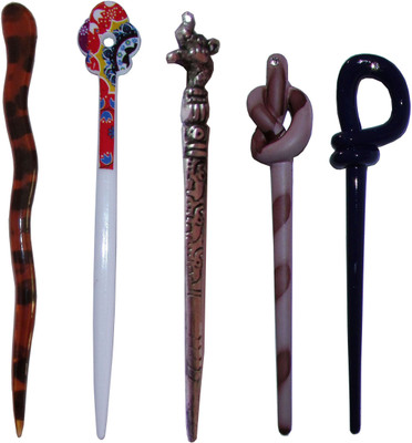 

SHARPER Combo of Multi Color Juda Sticks Bun Stick(Multicolor)