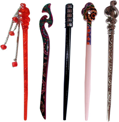 

POPE Combo of Multi Color Juda Sticks Bun Stick(Multicolor)