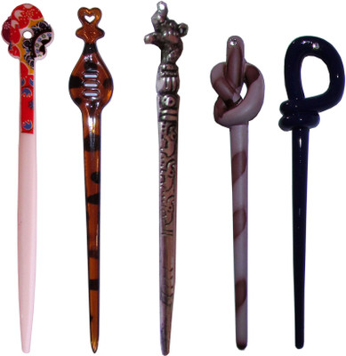 

SHARPER Combo of Multi Color Juda Sticks Bun Stick(Multicolor)
