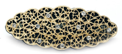 

Ayesha Fashion women gold metal Hair Clip(Gold)