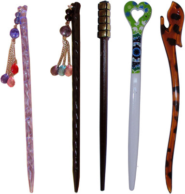 

MPPO Combo of Multi Color Juda Sticks Bun Stick(Multicolor)