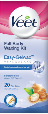 

Veet Full Body Waxing Kit Sensitive Skin Strips(20 Strips)