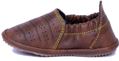 

FEETWELL Boys Slip on Loafers(Brown