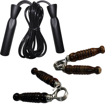 

HRS Strength Combo (HG-115 Hand Grip,Pack of 2 + SR-133 Skipping Rope) Gym & Fitness Kit