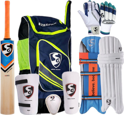 

SG Full Cricket Kit with Ezeepak Bag, Short Handle (Men's Size) Cricket Kit(Bat Size: Short Handle(Age Group 15+ Years))