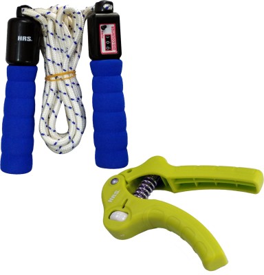 

HRS Strength Combo (HG-109 Hand Grip,Pack of 2 + SR-131 Skipping Rope) Gym & Fitness Kit