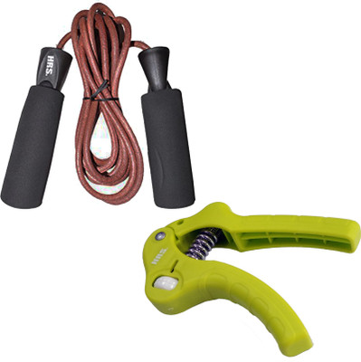 

HRS Strength Combo (HG-109 Hand Grip,Pack of 2 + SR-127 Skipping Rope) Gym & Fitness Kit