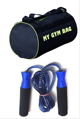 

Monika Sports gym bag + plastic skipping rope for exercise in home & gym Gym & Fitness Kit