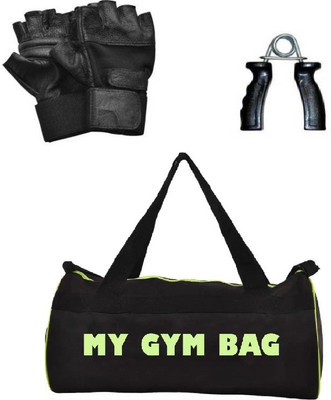 

Monika Sports gym bag + gym gloves + plastic handgrip for exercise in home & gym Gym & Fitness Kit