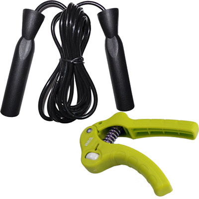 

HRS Strength Combo (HG-109 Hand Grip,Pack of 2 + SR-133 Skipping Rope) Gym & Fitness Kit