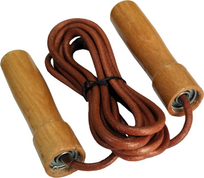 

HRS SR-128 Leather Skipping Rope with Ball Bearing Mechanism Freestyle Skipping Rope(Multicolor, Length: 274 cm)