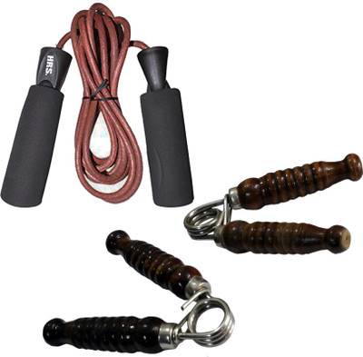 

HRS Strength Combo (HG-115 Hand Grip,Pack of 2 + SR-127 Skipping Rope) Gym & Fitness Kit