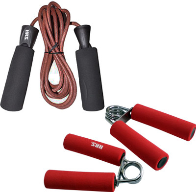 

HRS Strength Combo (HG-102 Hand Grip,Pack of 2 + SR-127 Skipping Rope) Gym & Fitness Kit
