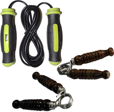 

HRS Strength Combo (HG-115 Hand Grip,Pack of 2 + SR-129 Skipping Rope) Gym & Fitness Kit