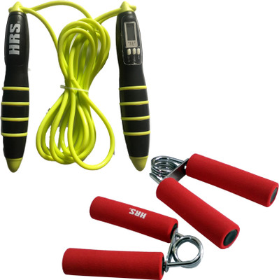 

HRS Strength Combo (HG-102 Hand Grip,Pack of 2 + SR-126 Skipping Rope) Gym & Fitness Kit