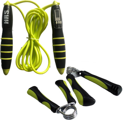 

HRS Strength Combo (HG-111 Hand Grip,Pack of 2 + SR-126 Skipping Rope) Gym & Fitness Kit