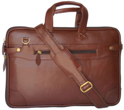 

APNA KANHA 15.6 inch Expandable Laptop Messenger Bag(Brown)