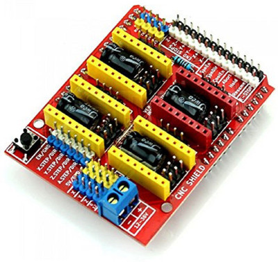 

Robocraze CNC shield v3 A4988 DRV8825 driver expansion board(Multicolor, Red)