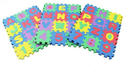

P s retail Alpha numeral Play Mat - 36pcs/set(Multicolor)