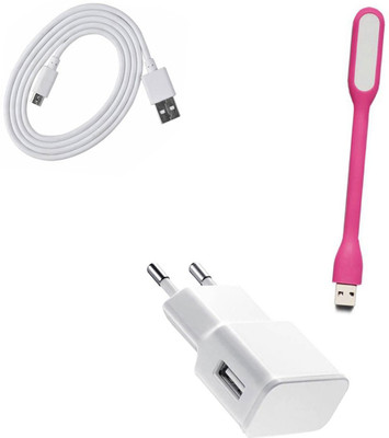 DAKRON Wall Charger Accessory Combo for Samsung Galaxy On Nxt(White)