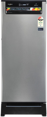 Whirlpool 200 L Direct Cool Single Door 3 Star (2019) Refrigerator with Base Drawer  (Alpha Steel, 215 VITAMAGIC PRO ROY 3S)