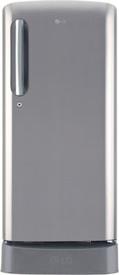 

LG 190 L Direct Cool Single Door 4 Star Refrigerator with Base Drawer(Shiny Steel, GL-D201APZX)