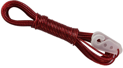 

AllExtreme 10 meter PVC Coated Steel Anti-Rust Wire Rope Washing Line Clothesline with 2 Plastic Hooks Random Colors Random Color(Length: 10 m, Diameter: 0 mm)