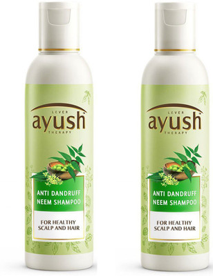 

Ayush Anti Dandruff Neem Shampoo Pack of 2(175 ml)