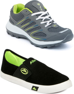 

Asian Men Casual & Running Shoes Combo Pack of 2 Casuals For Men(Multicolor