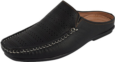 

welling black stylish Loafers For Men(Black