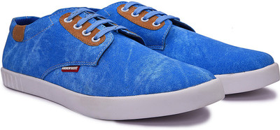

Andrew Scott Royal Blue Canvas Sneakers For Men(Blue