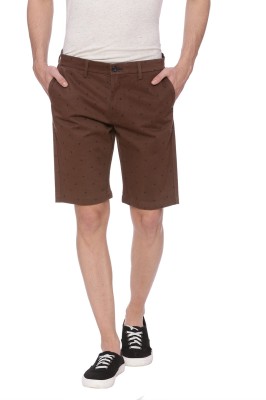 BASICS Printed Men Brown Chino Shorts