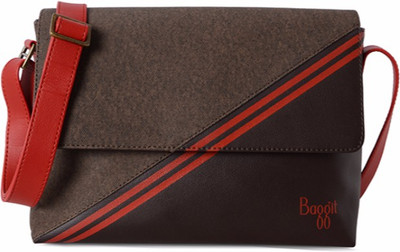 Baggit Women Casual Brown PU Sling Bag