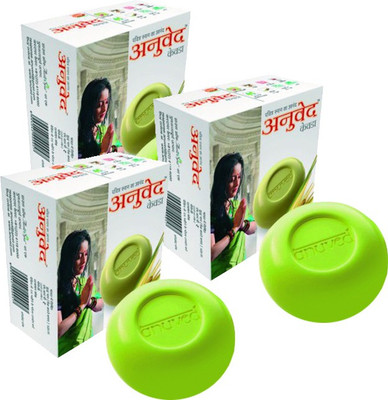 

Anuved 3 Herbal Kewda 125g Soaps(125 g, Pack of 3)